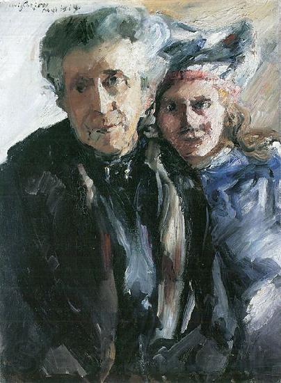 Lovis Corinth Grobmutter und Enkelin France oil painting art